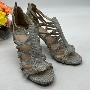 Fergalicious Silver Heels Size 9. MCH2682F